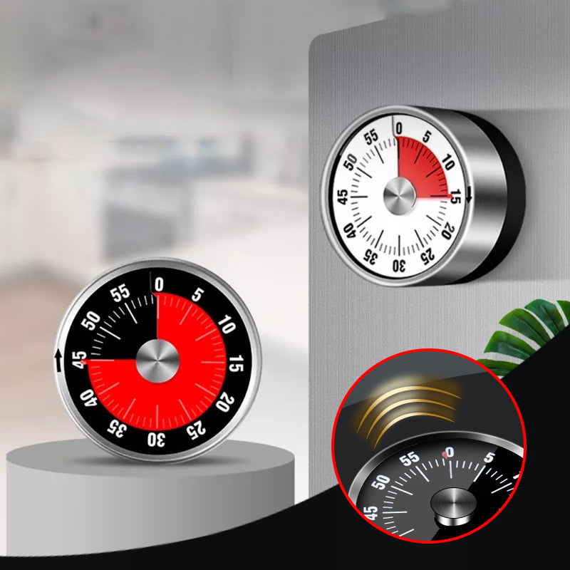 ZeitMeister Stainless Steel Kitchen Timer — 60-Minute Dial