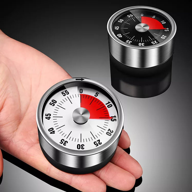 ZeitMeister Stainless Steel Kitchen Timer — 60-Minute Dial
