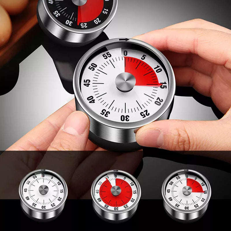 ZeitMeister Stainless Steel Kitchen Timer — 60-Minute Dial