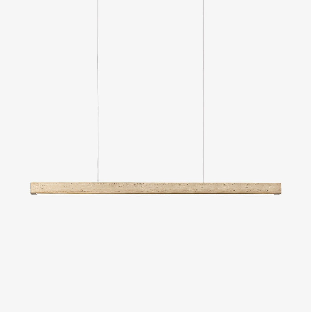 Imiror Minimalist Travertine Linear Pendant Light | ventumra