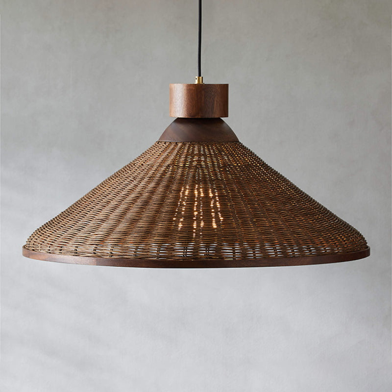 Silva Retro Design LED Pendant Light Rattan Living Room/Restaurant/Hotel | ventumra