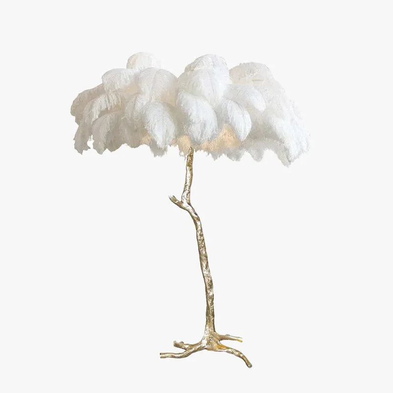 O'Moore Nordic Luxury Unique Ostrich Feather Floor Lamp/Table Lamp - Neutralighting
