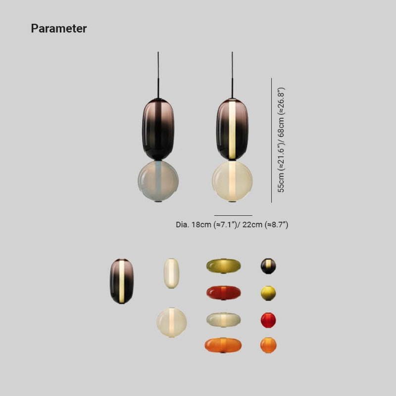 Syro Pendant Light Candied Glass | ventumra