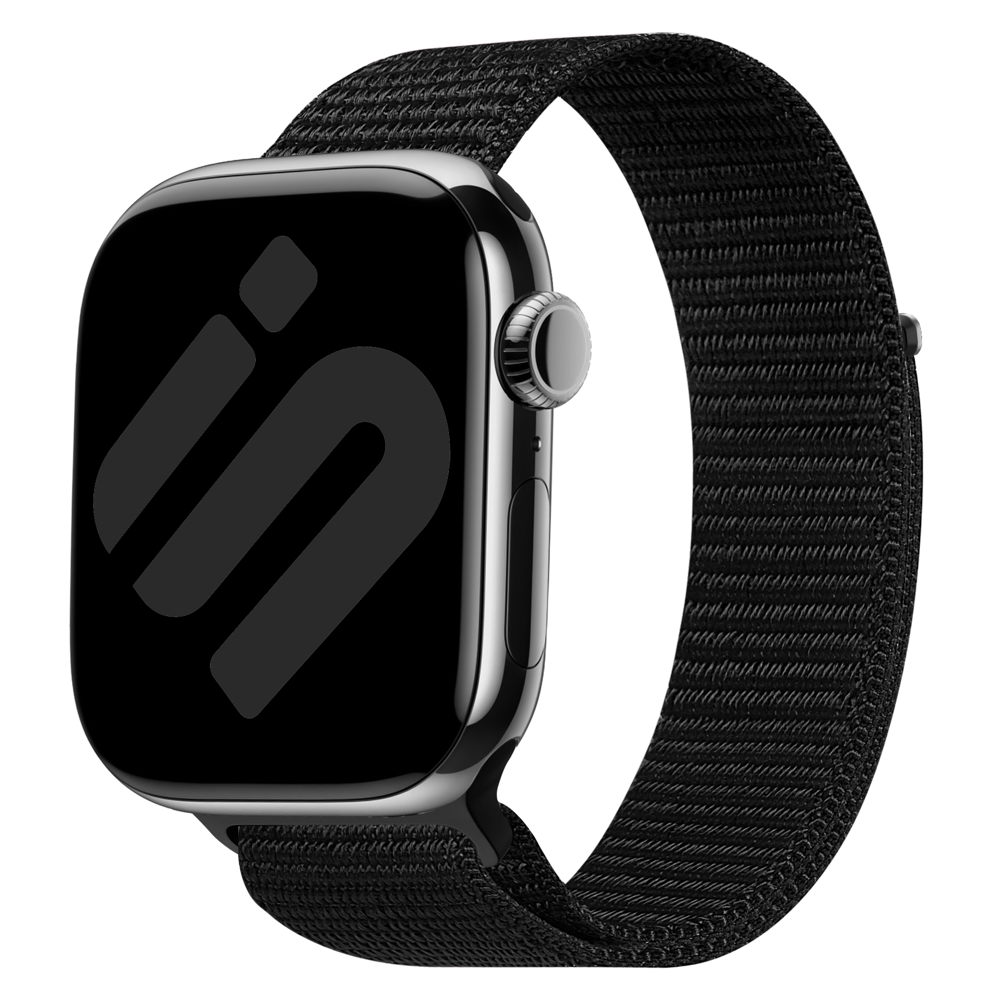 Fekete nejlon Apple Watch-szíj a kényelmes mindennapi viseletért | Ventumra