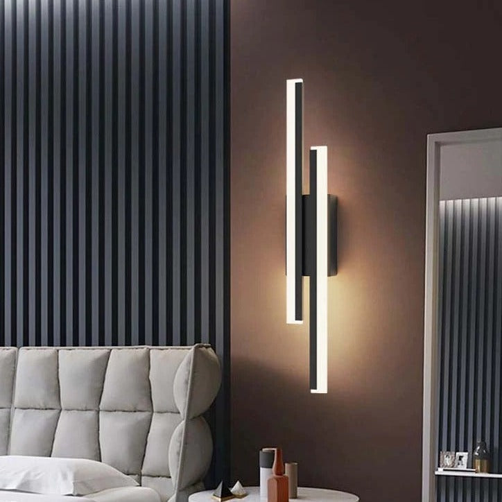 Stripe Pattern LED Wall Lamp for Hallways and Living Areas