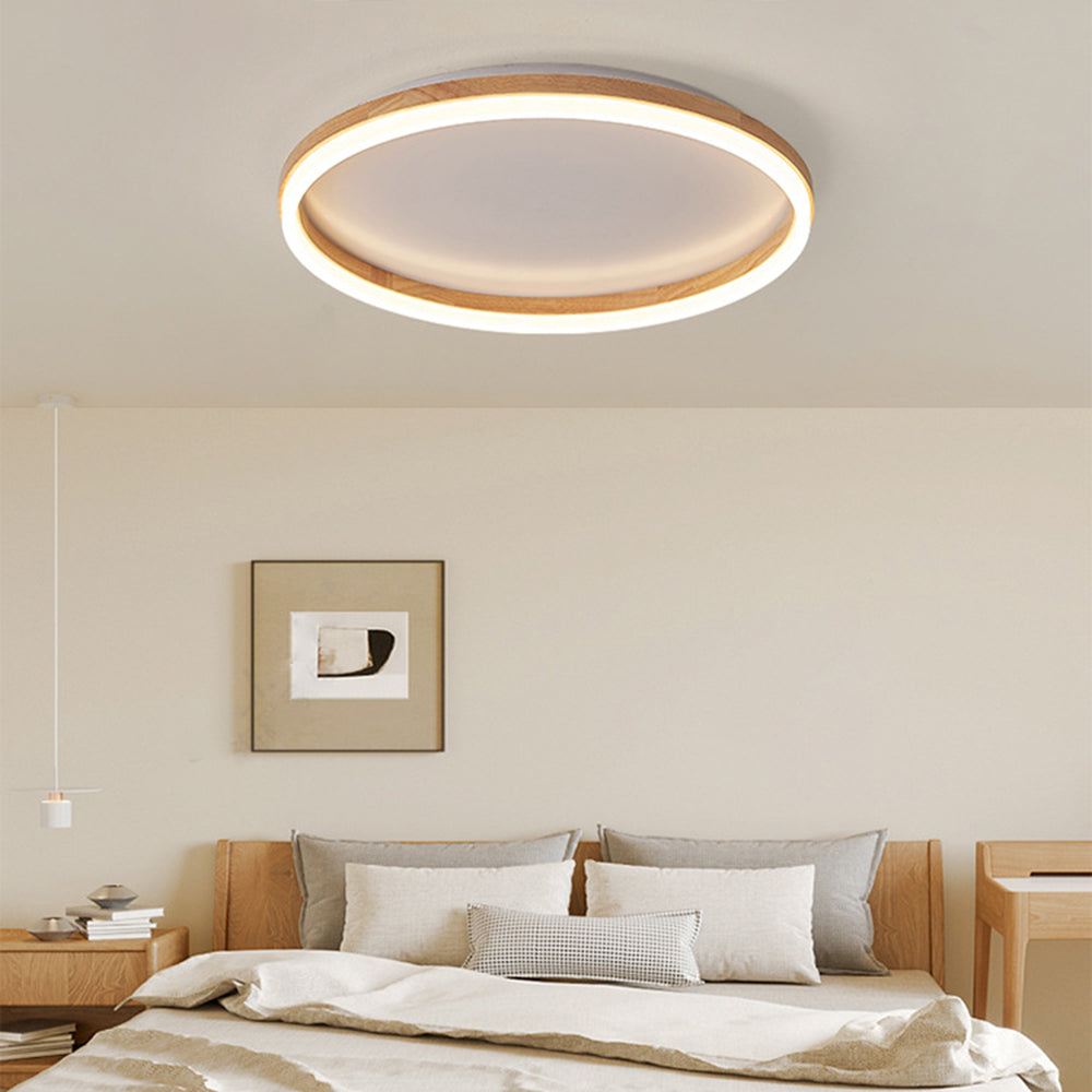 Tomo Flush Mount Ceiling Light Wood - Neutralighting