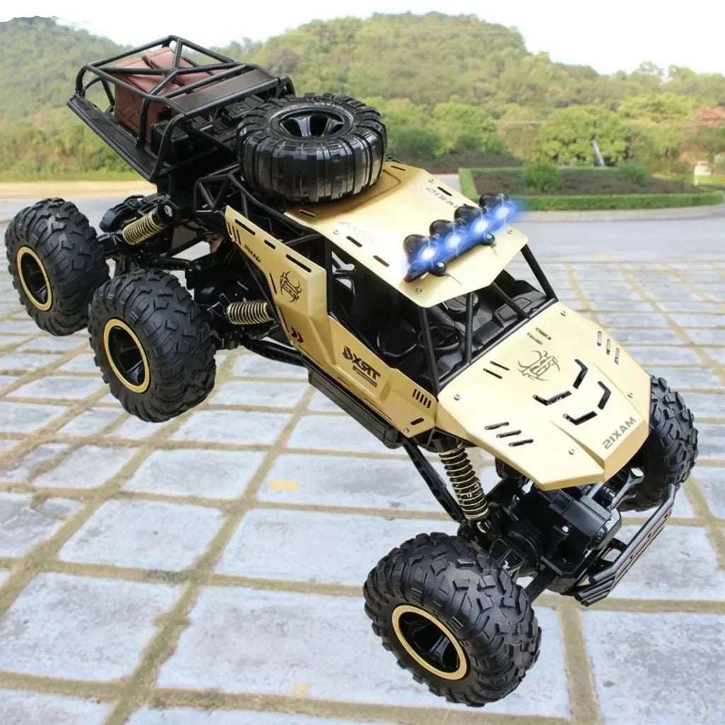 TrailRover 6WD Remote-Controlled Monster Truck — Direct Wheel Traction, Flexible Spring Suspension