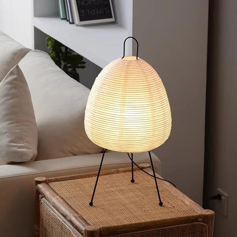 Azuri Rice Paper Table Lamp With Gentle Ambient Glow