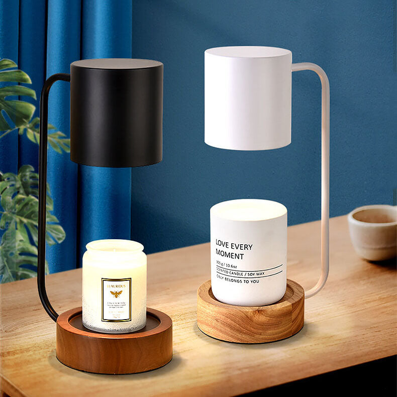 Lampa stołowa z drewnianą podstawą Akari | Ventumra