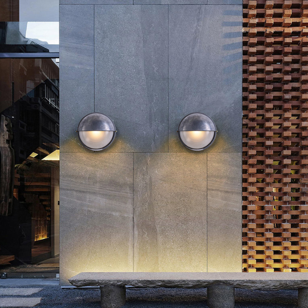 Vorn Modern Round/Ellipse Outdoor Waterproof Wall Lamp. 2 Colors | ventumra