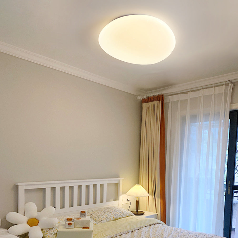Sayu Flush Mount Ceiling Light, Pebbles Shape - Neutralighting