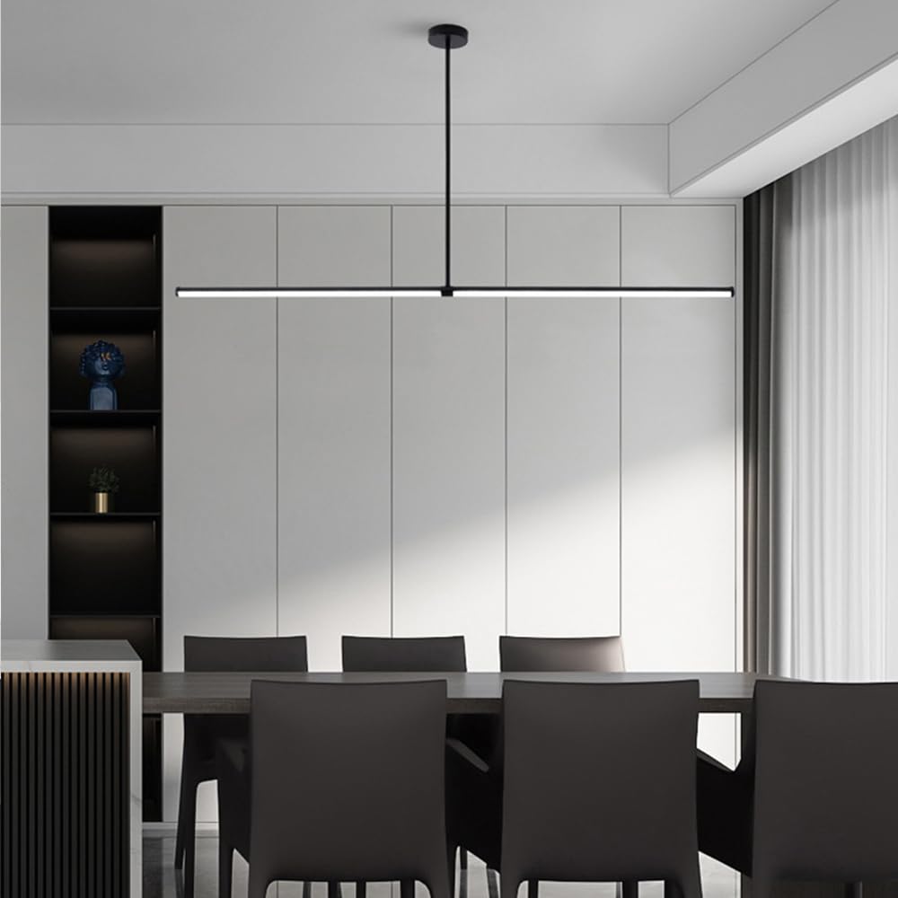 Arisha Pendant Light Minimalist   Black Modern LED Dining Room  Office | ventumra