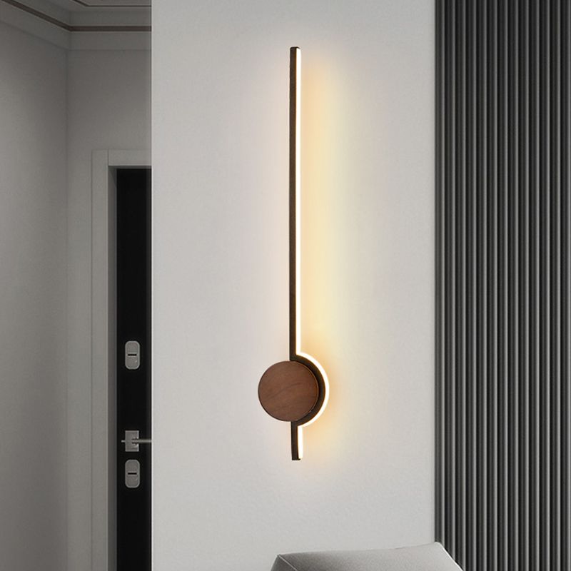 Arisha Nordic Linear Vanity Wall Lamp,Black/White/Gold,Bedroom | ventumra
