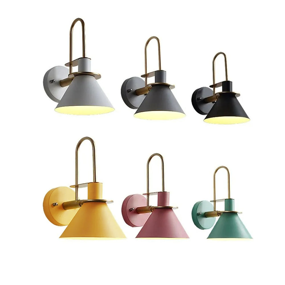 Valentina Vintage Horn Shape Metal Wall Lamp, Living room/Bedroom/Bathroom | ventumra