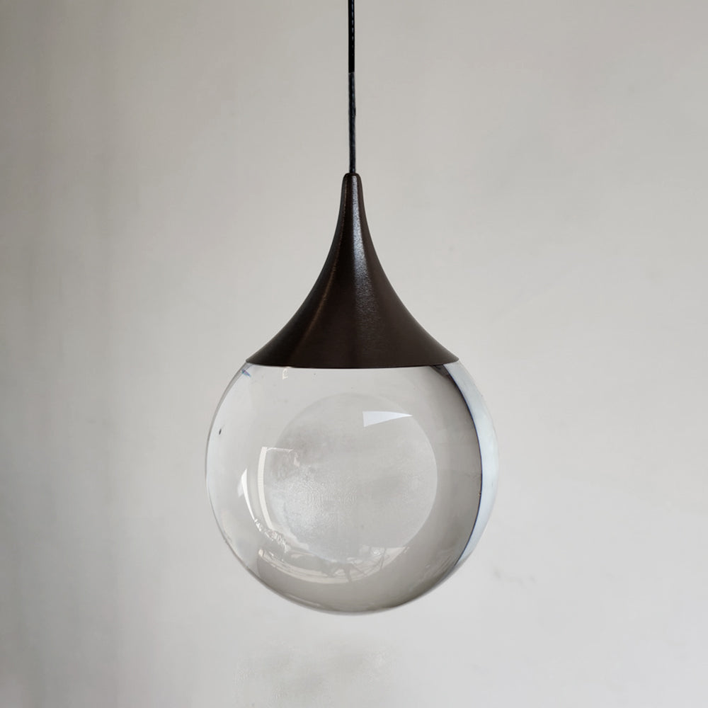 Aria Minimalist Moon Metal Pendant Light,Black | ventumra