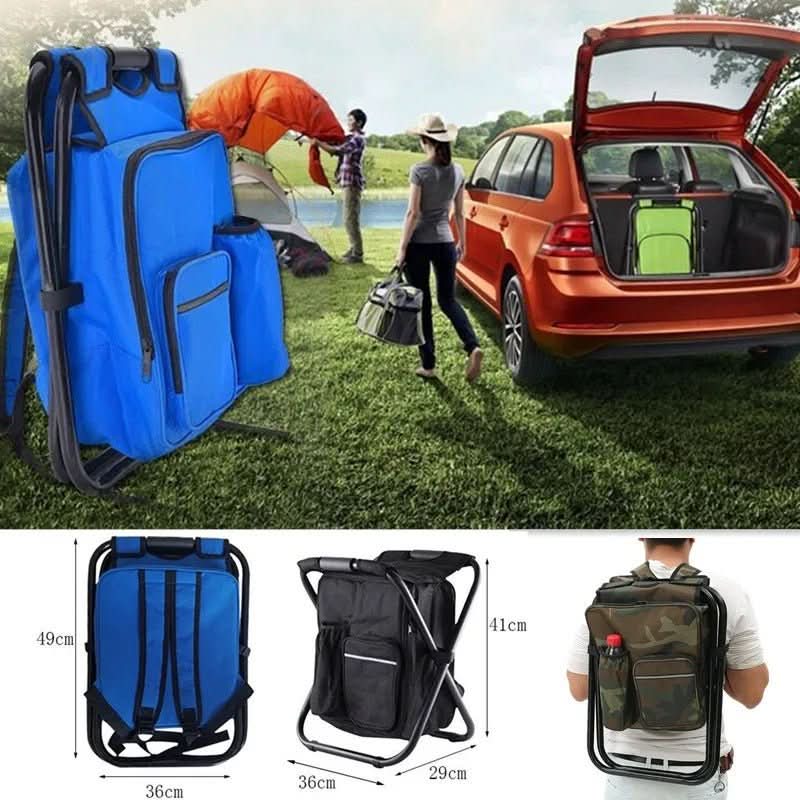 Mochila de camuflagem 3 em 1 CamoMate — cadeira dobrável e saco térmico integrados