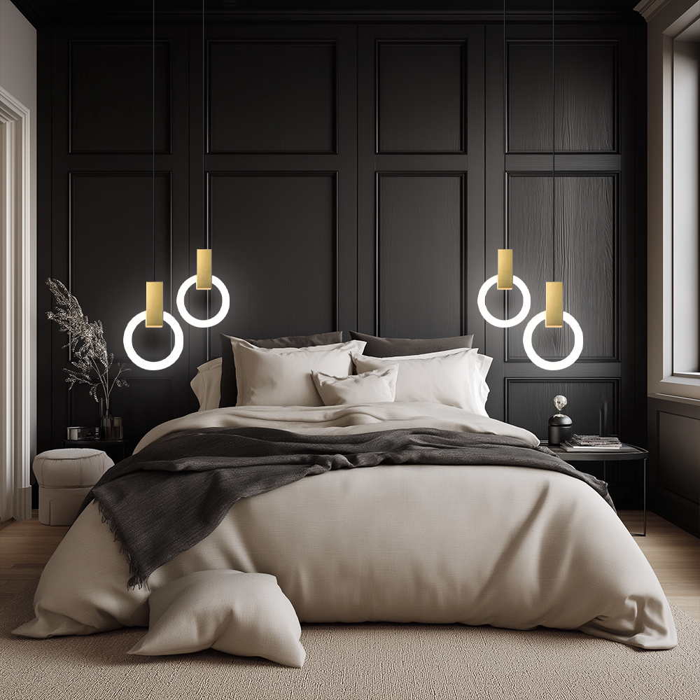 VesperHalo Ceiling Pendant Light Circular Modern Fixture