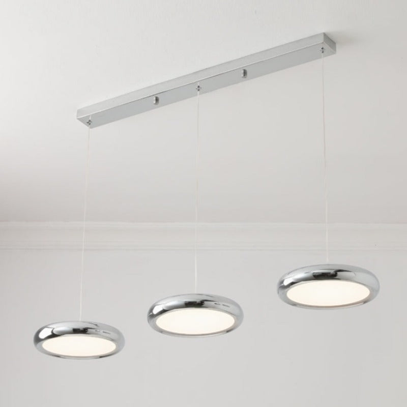 Aria Modern Minimalist Pendant Light Red Black Silver Metal Bedroom - Neutralighting