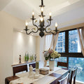 Silva Chandelier  Rustic Glass Living Room Bedroom | ventumra