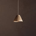 Ritta Falten Pendelleuchte Wabi Sabi, Metall/Stoff, Wohnzimmer | ventumra