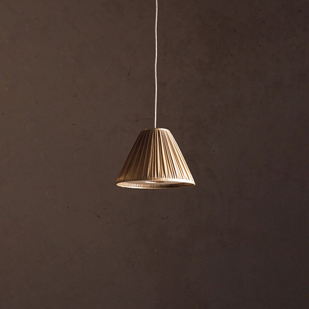Ritta Falten Pendelleuchte Wabi Sabi, Metall/Stoff, Wohnzimmer | ventumra