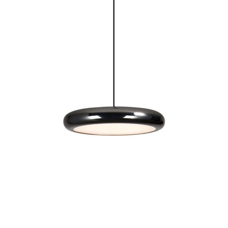 Aria Modern Minimalist Pendant Light Red Black Silver Metal Bedroom | ventumra