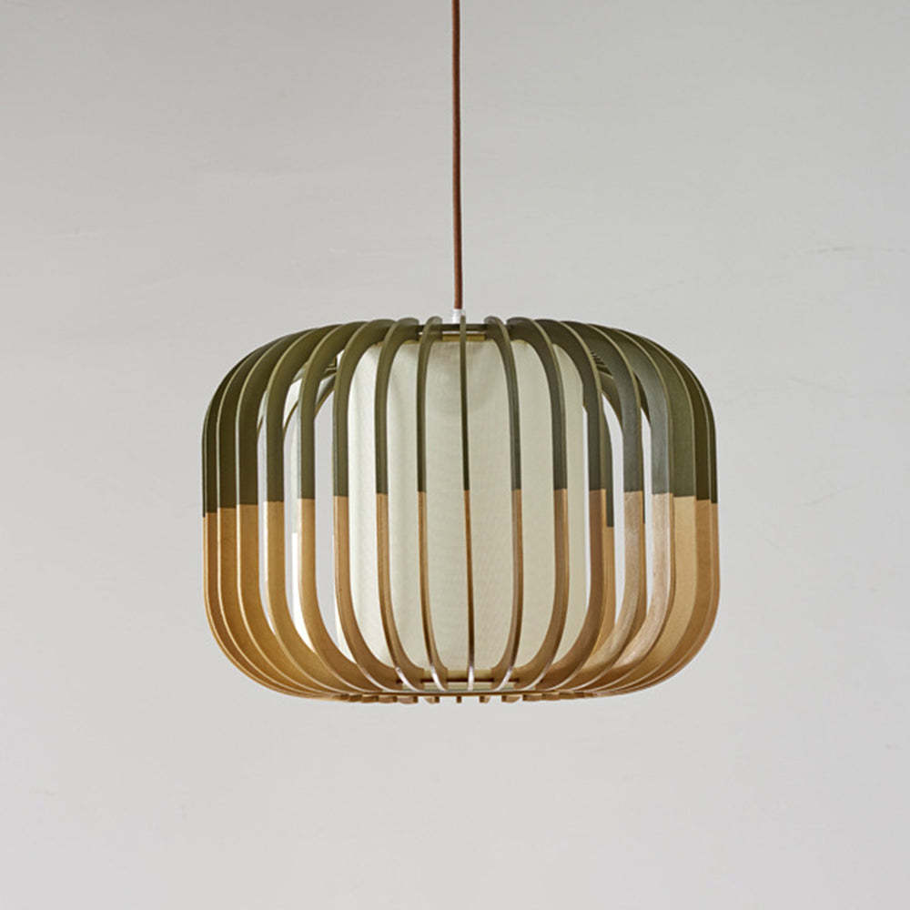Muto Modern Birdcage Wood Pendant Light | ventumra