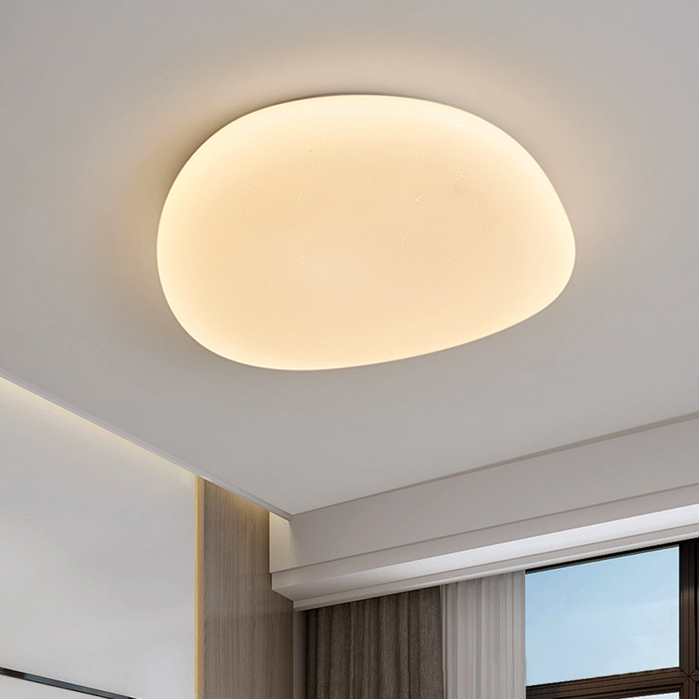Sayu Flush Mount Ceiling Light, Pebbles Shape | ventumra