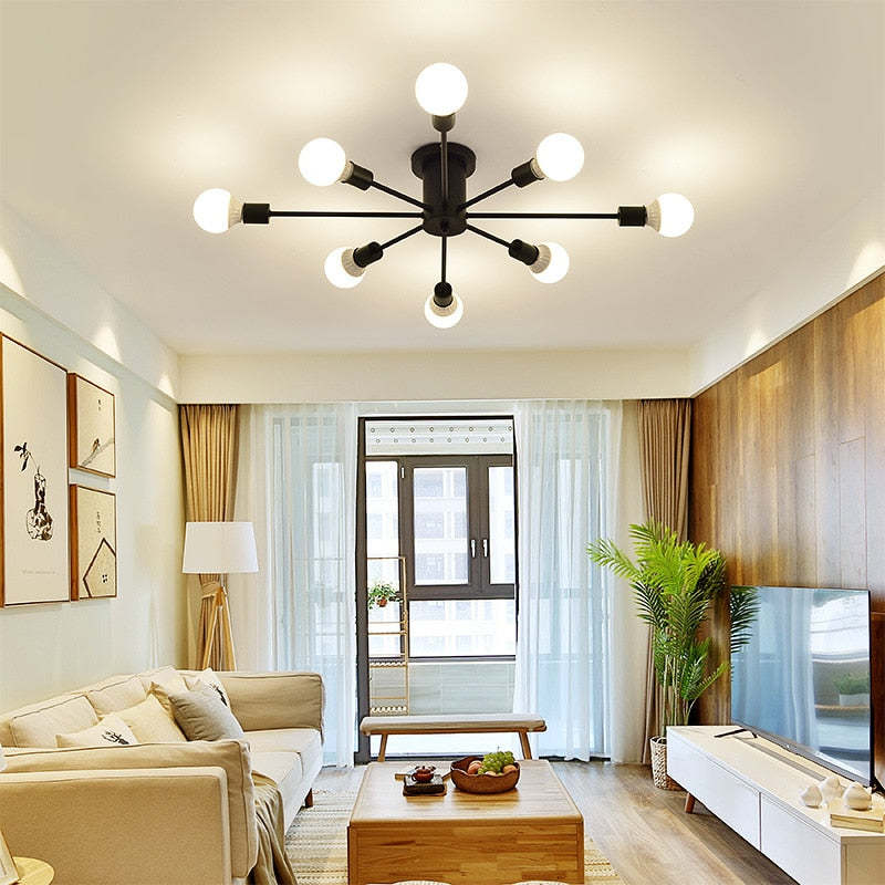 Silva Modern Simple Flush Mount Ceiling Light, 6/8/10 Heads - Neutralighting