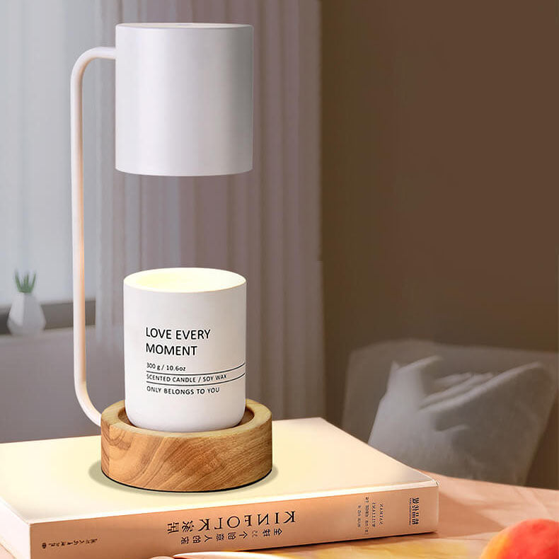 Lampa stołowa z drewnianą podstawą Akari | Ventumra