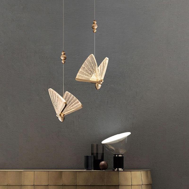 Arisha Art Deco Butterfly Pendant Light, 2 Color | ventumra