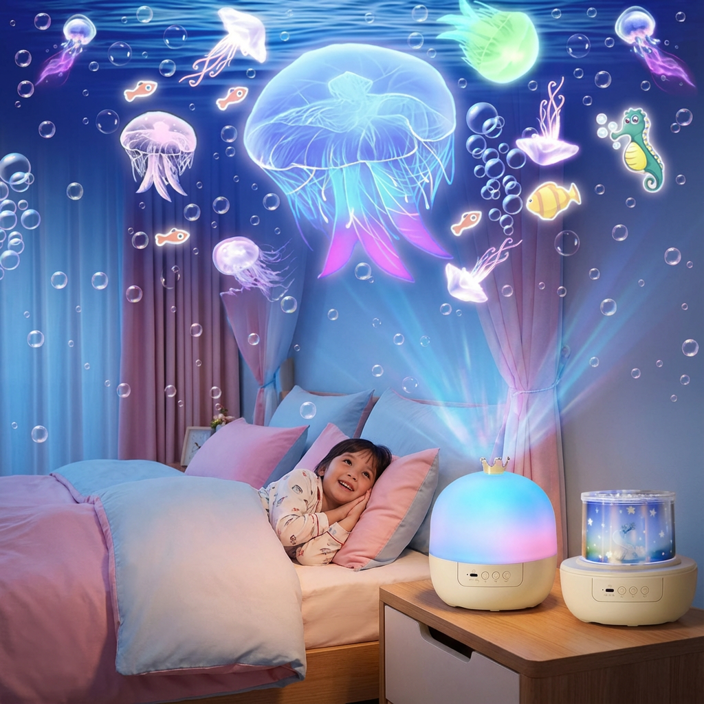 2-in-1 Kids' Night Light & Soothing Dream Projector