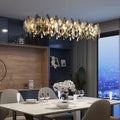 Kristy Modern Annular Metal Crystal Pendant Light,Gold - Neutralighting