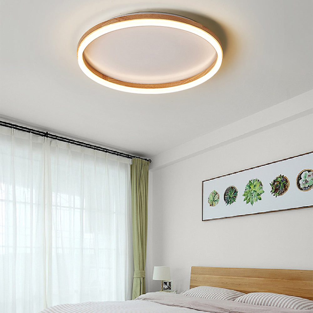 Tomo Flush Mount Ceiling Light Wood | ventumra
