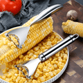 CornMaster Stainless Steel Corn Cob Peeler — Serrated Blade