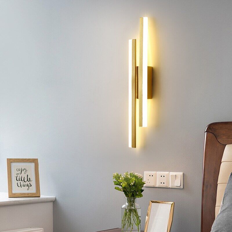 Stripe Pattern LED Wall Lamp for Hallways and Living Areas