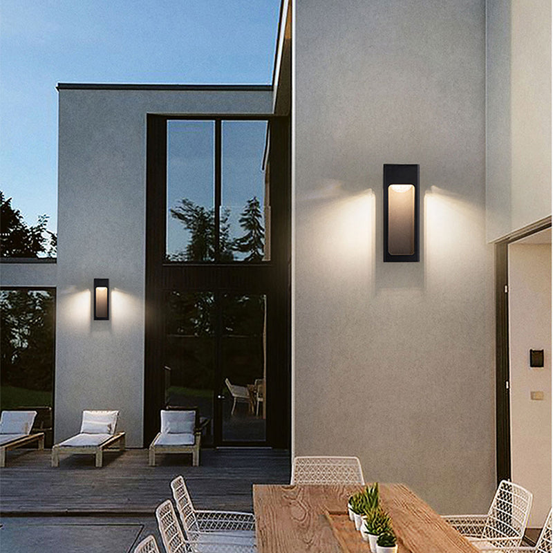 Solith Modern Waterproof Minimalist Geometric Outdoor Wall Light | ventumra