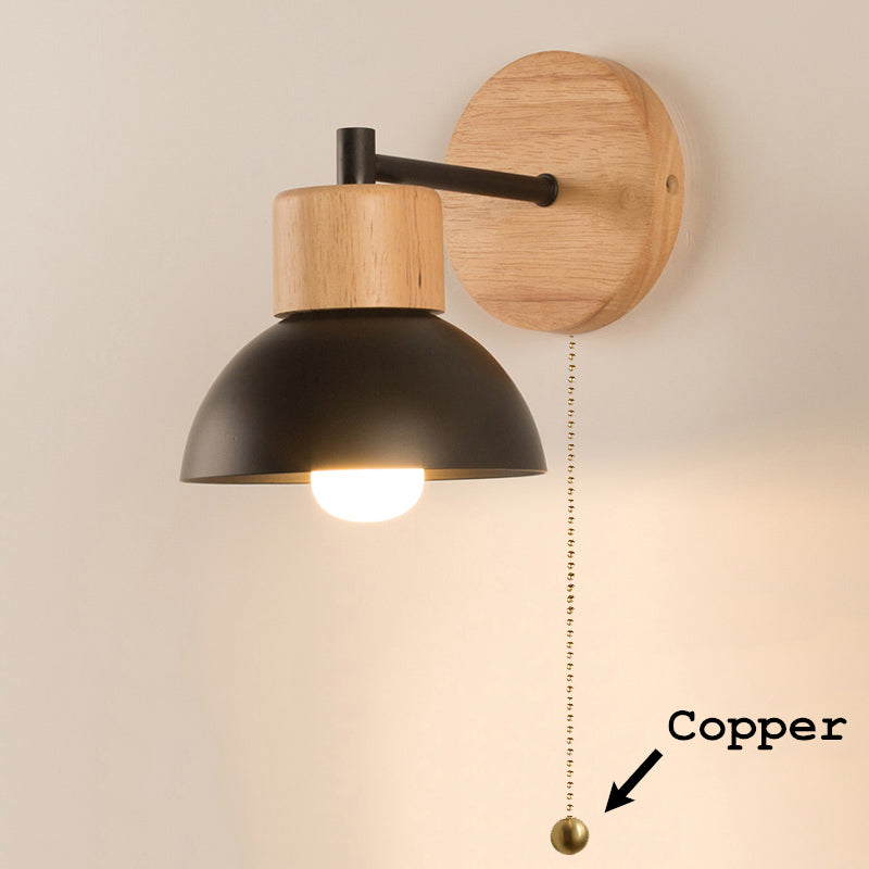 Ornwood Nordic Wooden Bird Wall Lamp With Adjustable LED Arm