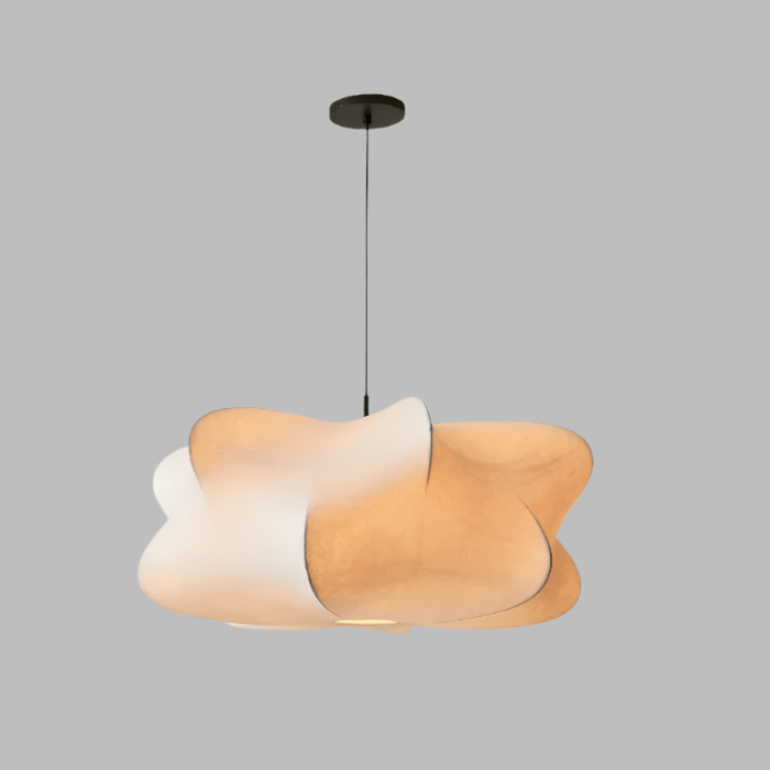 Aurelin | Minimalist Japanese Silk Wabi-Sabi Pendant Light
