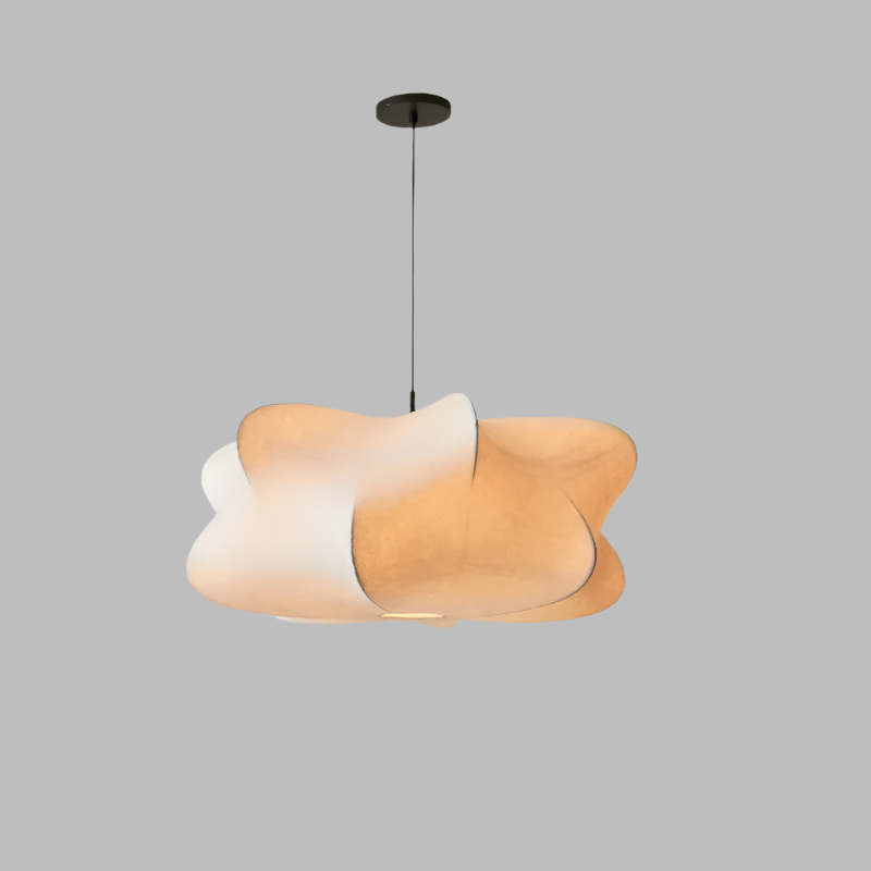 Aurelin | Minimalist Japanese Silk Wabi-Sabi Pendant Light