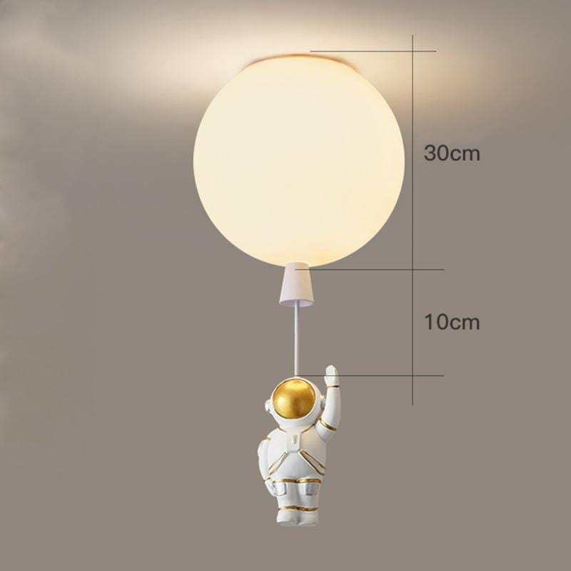Aria Astronaut Balloon Flush Mount Ceiling Light, L 20/25/30/35cm | ventumra