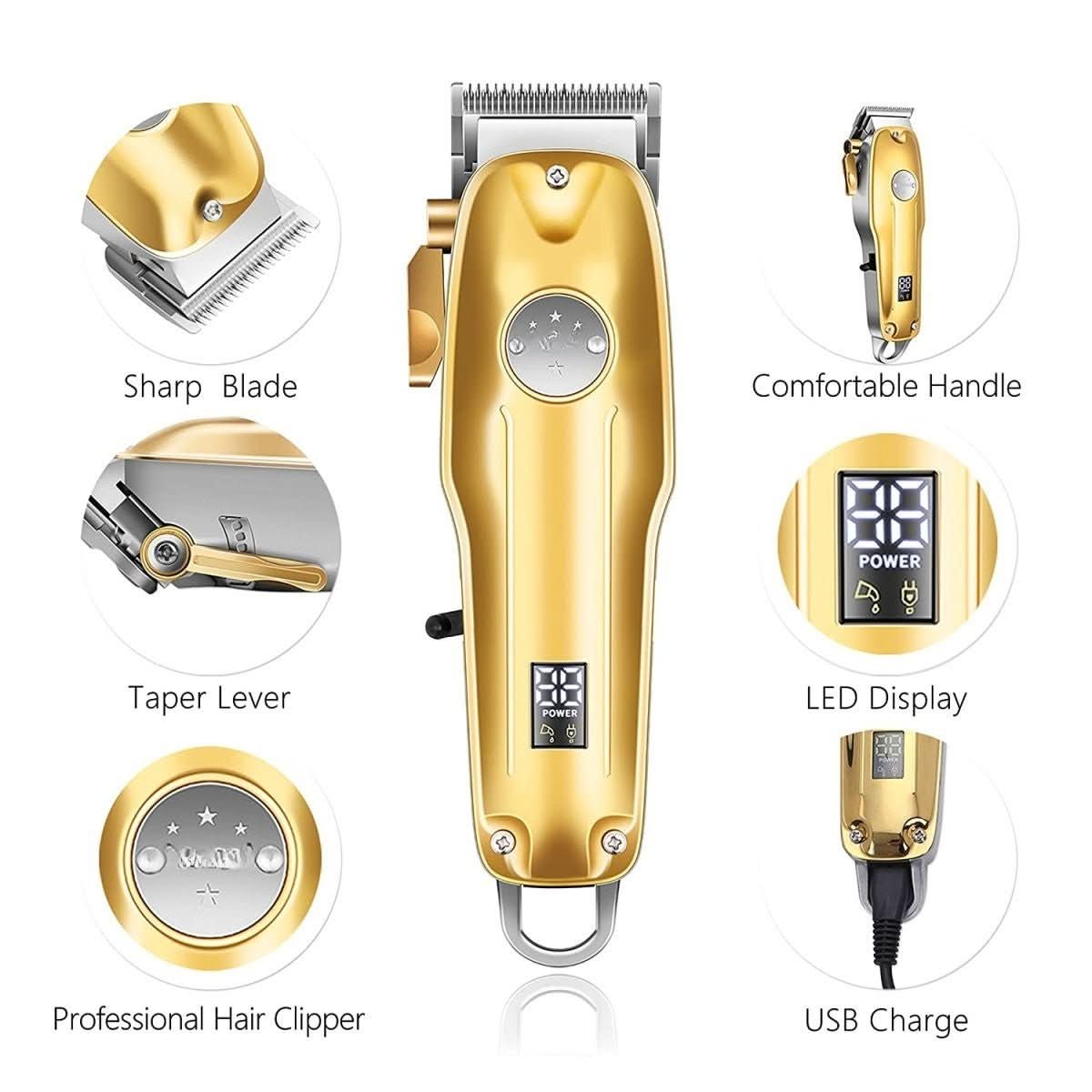 Tondeuse à cheveux rechargeable sans fil NovaTrim avec écran LED