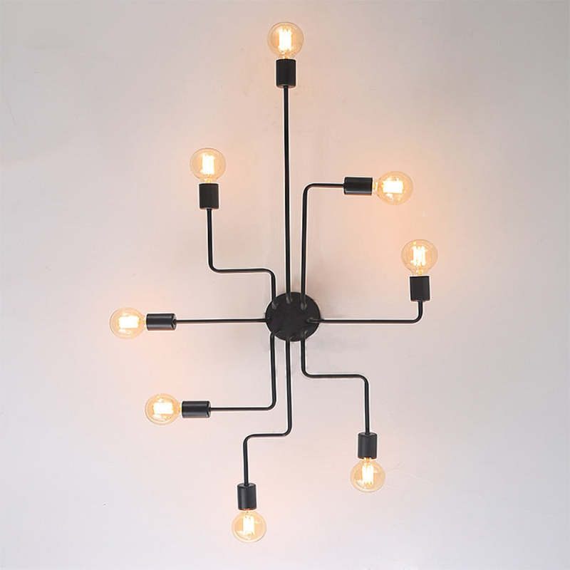 Arisha Vintage Modern Minimalist Industrial Metal Black Ceiling Lamp | ventumra