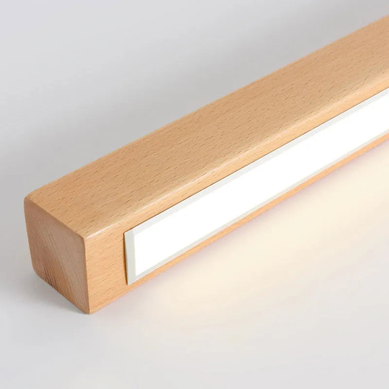 Arisha Linear Slim Ceiling Light, Wood | ventumra