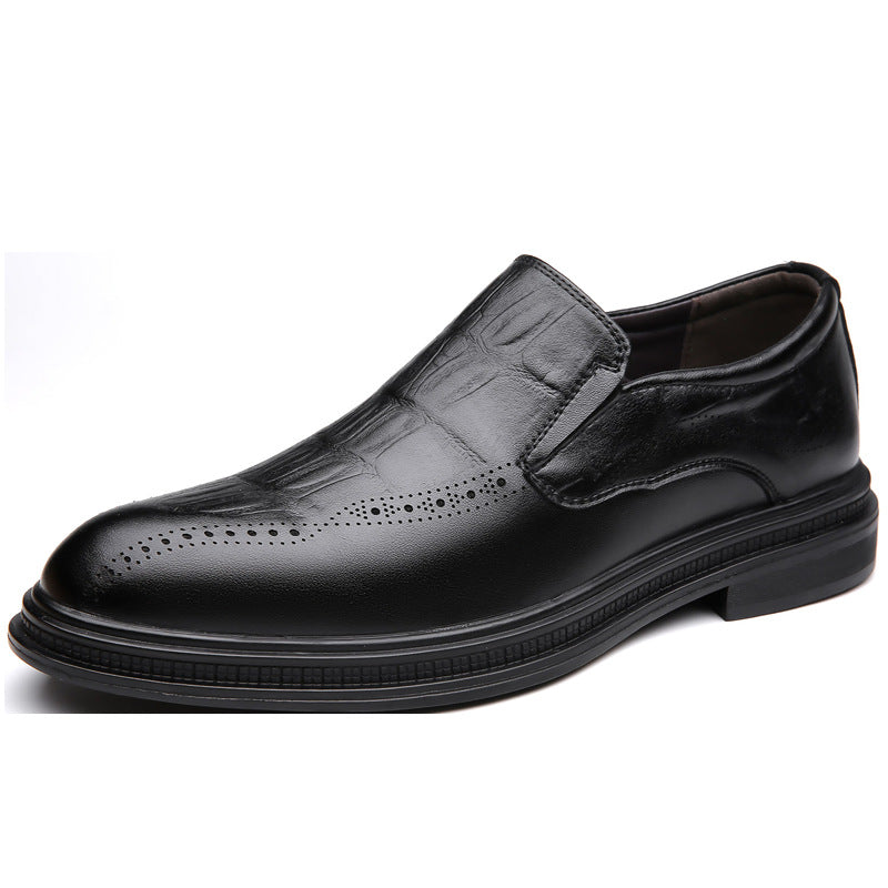 Chaussures Homme Style Britannique – Cuir Élégant à Bout Pointu