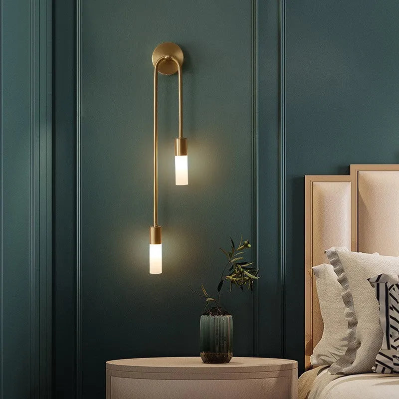 Rime Modern Wall Sconce for Bedeside Gold 2 PCS | ventumra