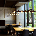 Epoch Vintage LED Chandelier Black Metal Dining/Living Room/Bar | ventumra