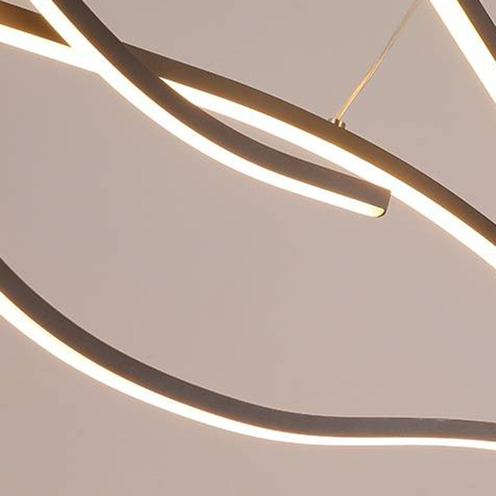 Arisha Modern Wave Pendant Light, 2 Colour | ventumra