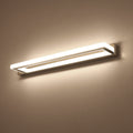 Arisha Elegant Rectangular Mirror Front Vanity Sliver White Wall Light - Neutralighting