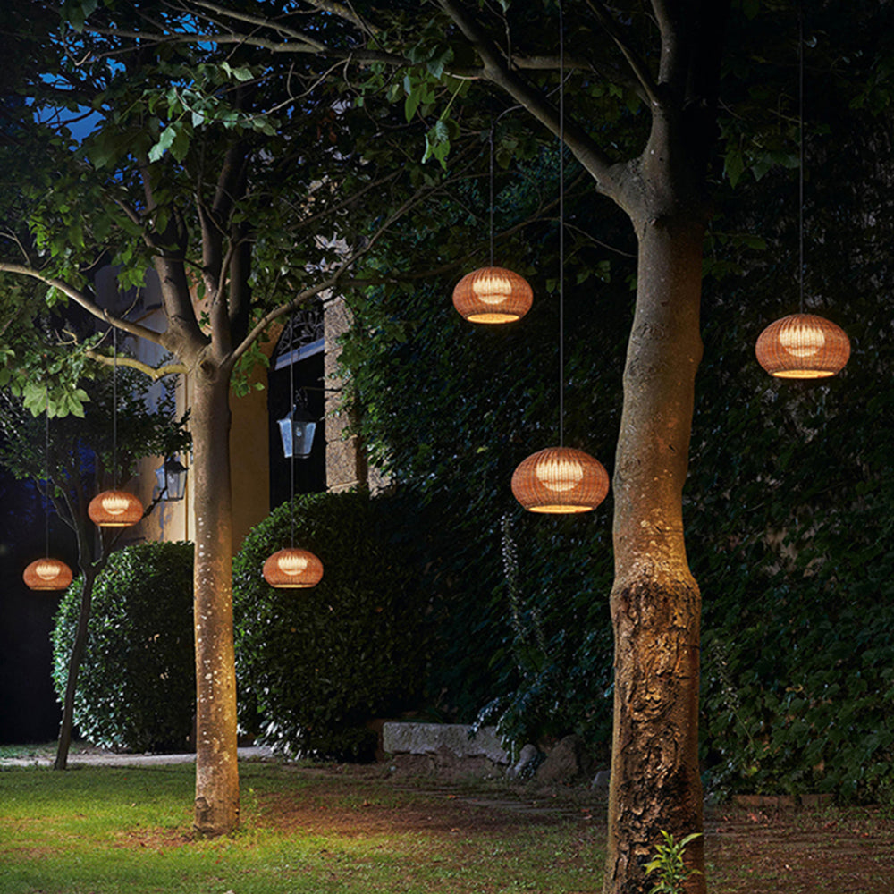 Ray Modern Lantern Pendant Light, Metal/, Beige/Coffee | ventumra